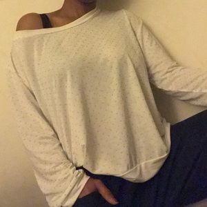 White with Gold Embellished Blouse